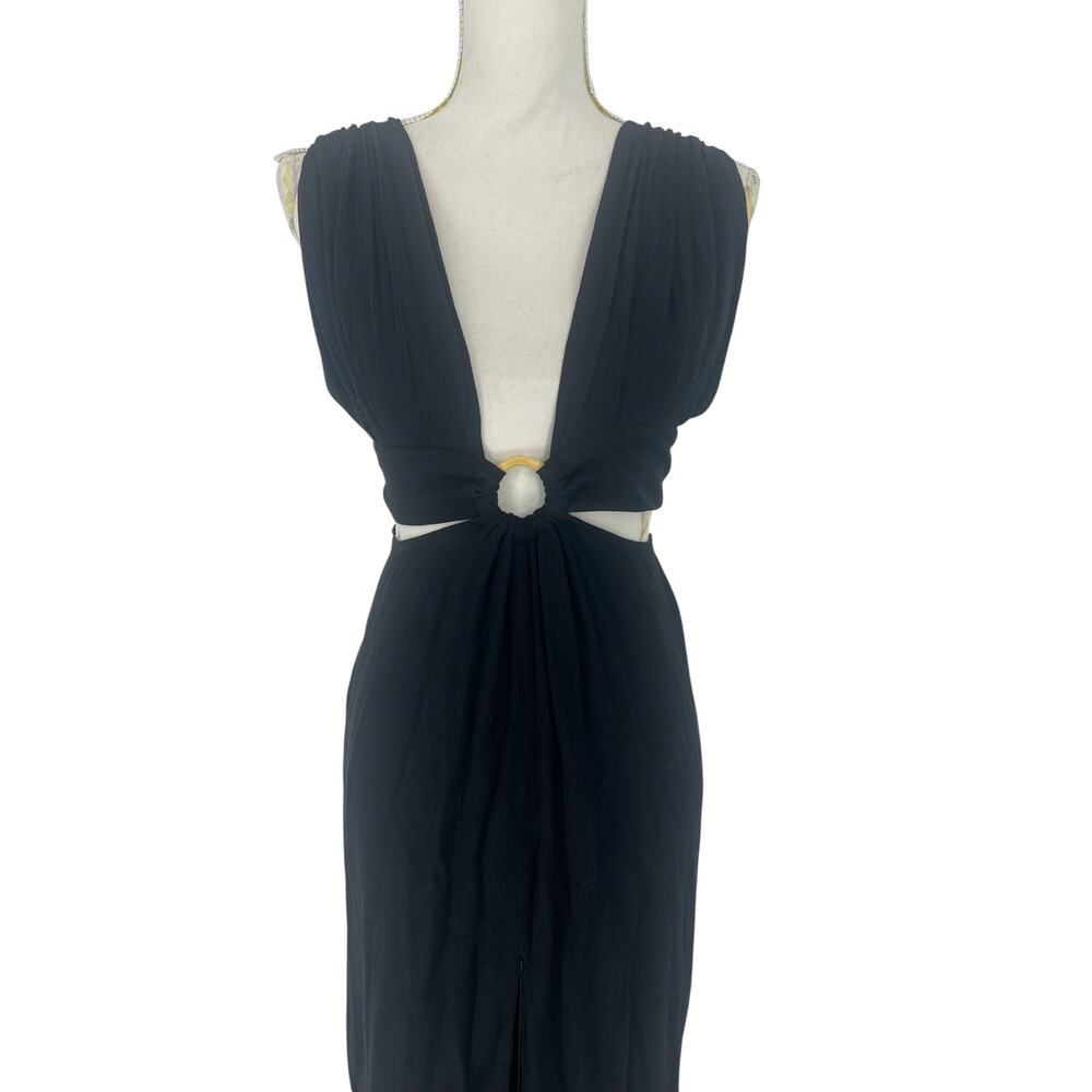 Just Bee Queen Sara Cutout Bamboo Cotton Maxi Dress Gauze S - Picture 8 of 15